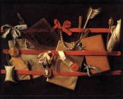 Tromp-l'oeil Still-Life - 塞缪尔·凡·霍赫斯特拉滕